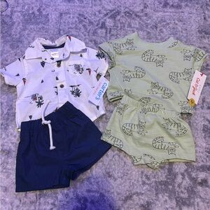 Newborn Boys 2 Outfits NWT